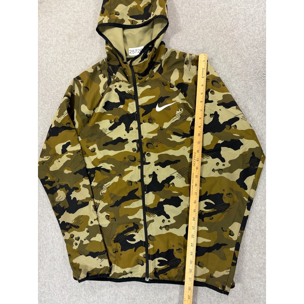 Nike Dri Fit Camouflage Full Zip Windbreaker Jacket‎ (Men's Medium) Green - Picture 5 of 12